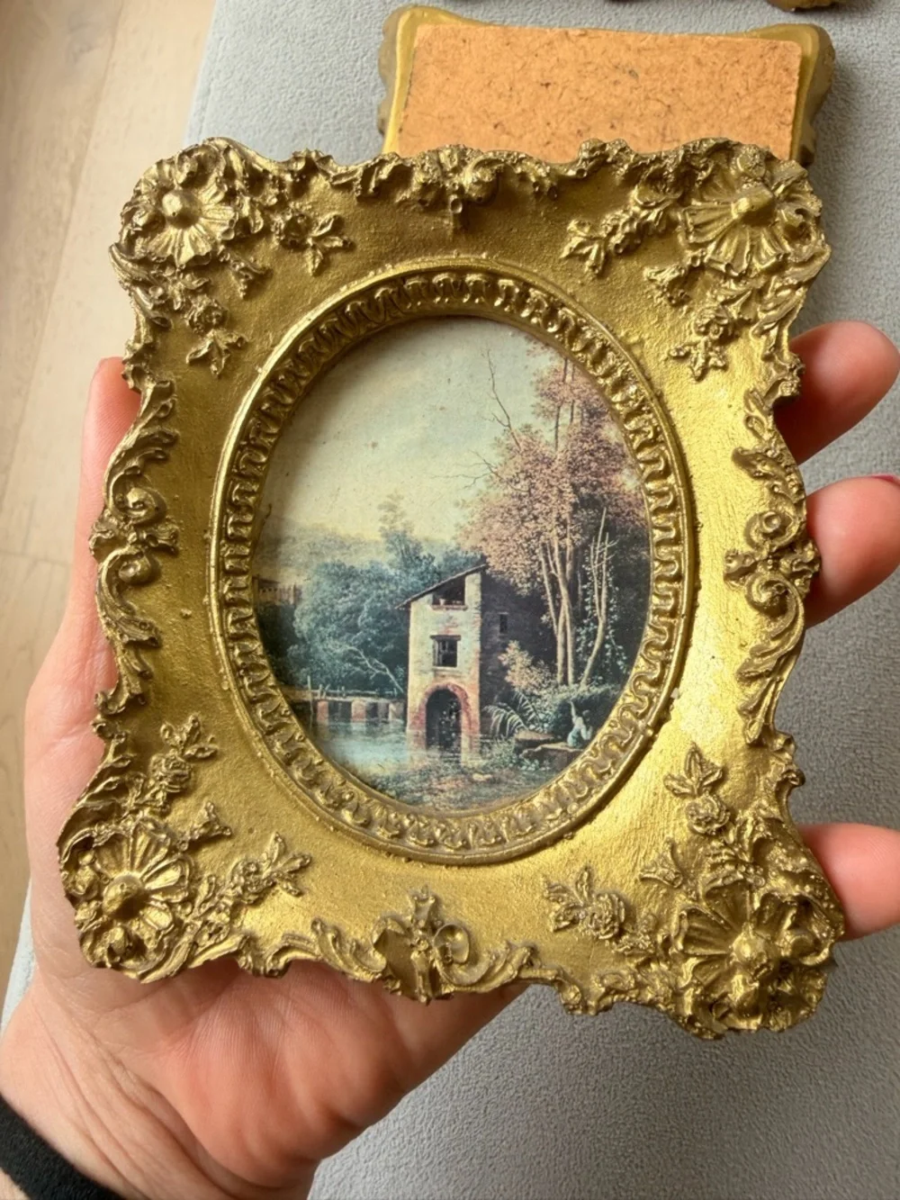 Antique Renaissance Wall Art - Gold  - Set of 3 - Picture 3 of 5